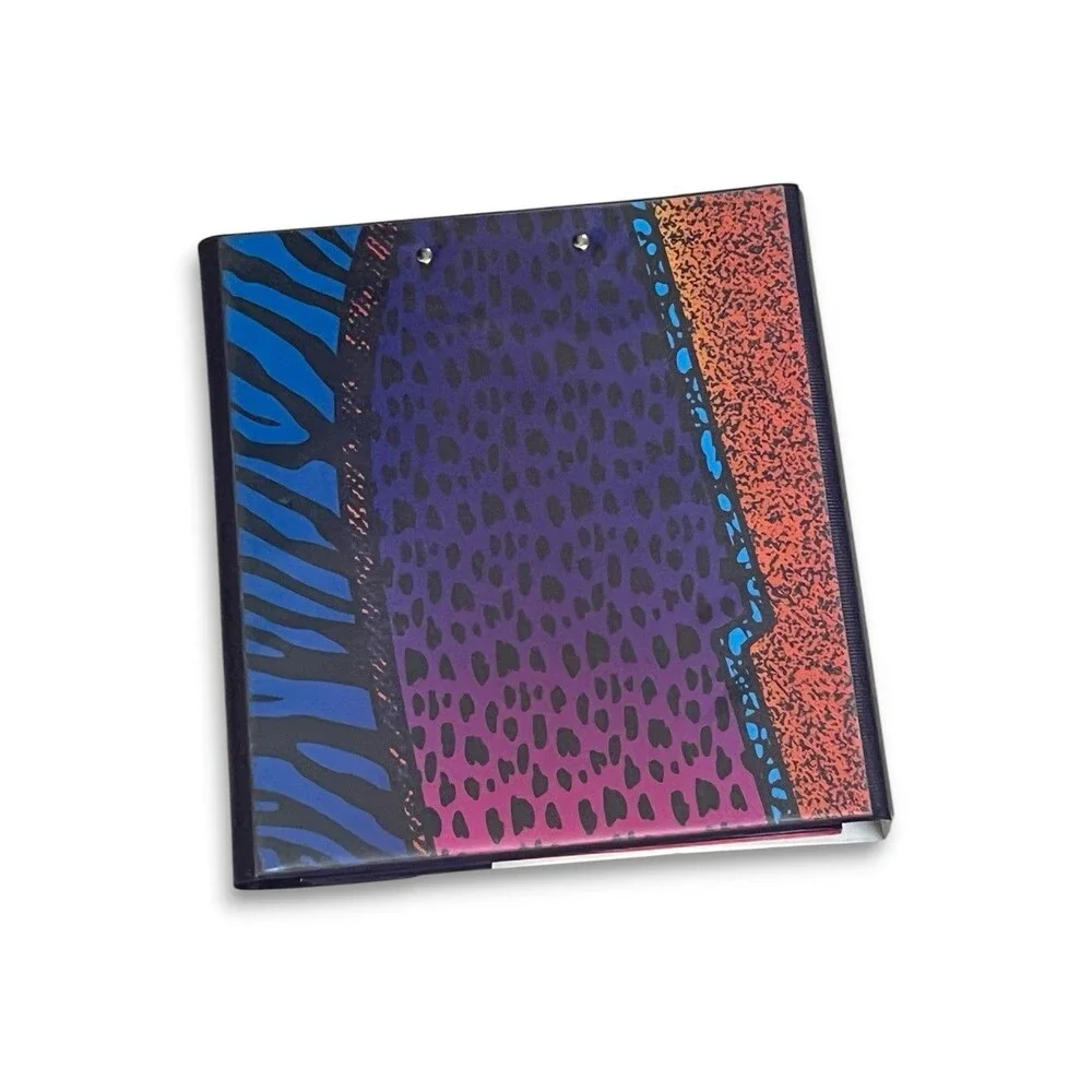 Retro 90’s Trapper Keeper & Folders Multicolor Wild Animal Print Mead
